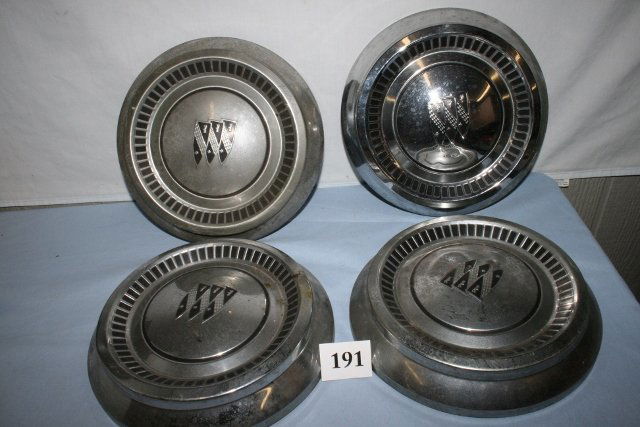 Four Buick hub caps: Four Buick hub caps. 11” dia approx.., good condition