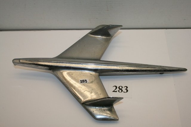 1955 Chevrolet hood ornament: 1955 Chevrolet hood ornament, pitted P/N 9709686-c-1 14 ½” long