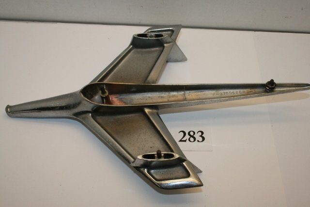1951 Kaiser hood ornament: 1951 Kaiser hood ornament, badly pitted, plastic is crazed P/N 310252 14 “ long