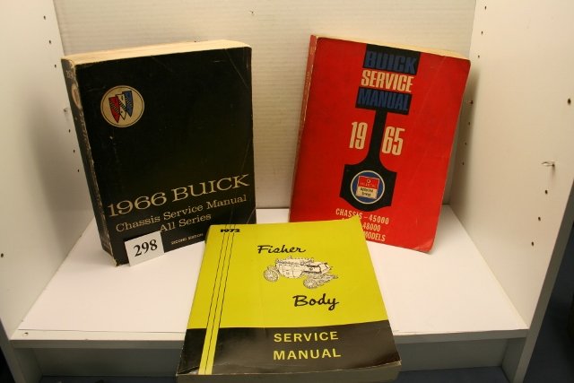 Three dealer service manuals: Three dealer service manuals: 1965 and 1966 Buick and 1972 Fisher Body.