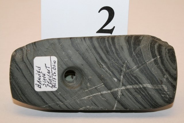 Banded Slate Pendant - 2