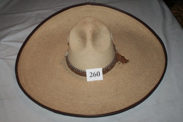 Woven Mexican Sombrero: 19” Dia. Woven Mexican Sombrero “Pigallie” – Nice!