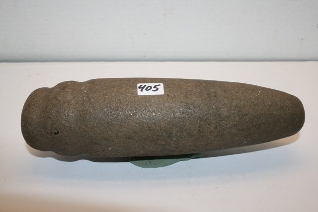 Double Groove Pestle: 8 5/8” Double Groove Pestle - Butler Co., MO