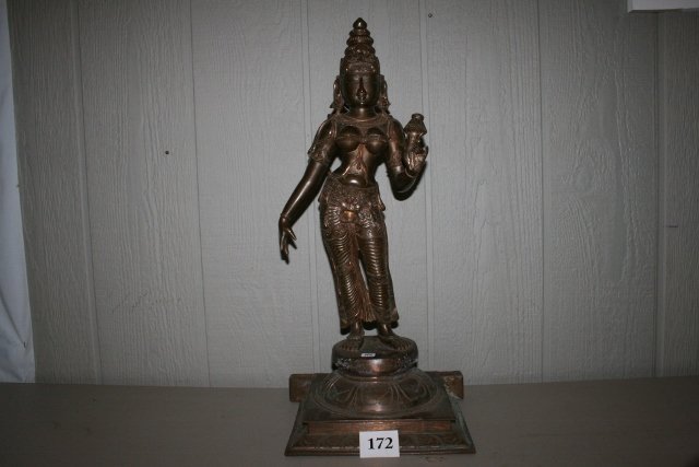 Solid Brass Oriental Statue