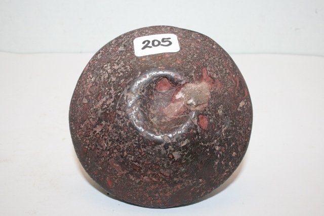 Hematite Salt River Discoidal: 3 1/8” Rare Hematite Salt River Discoidal – Ex. Young and Hood Coll. Shank C.O.A. – Madison Co. Ill.