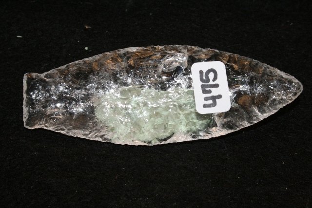 Crystal Quartz – Pike Co. Point: 4” x 1 3/8” Crystal Quartz – Pike Co. Point, Greene Co. Ark.