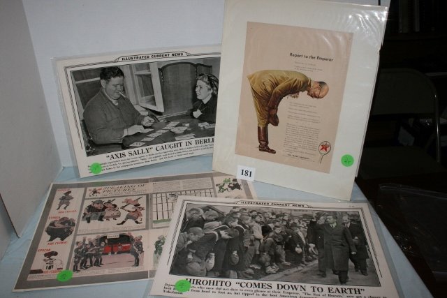 (2) Illustrated News Photos: (2) Illustrated News Photos 12 ½” x 19”, 2 Ads
