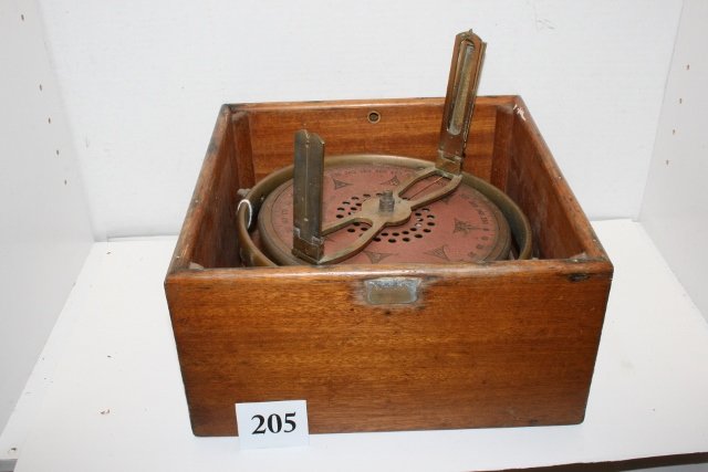 Marine Compass Sight Ring: Vintage Marine Compass Sight Ring in box, “Will Not Ship”