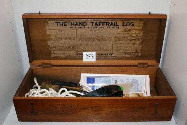 Boxed Hand Taffrail Log: Boxed Hand Taffrail Log