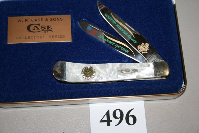 Case XX Collectors Series Knife: U.S. Army Cased – Case XX Collectors Series Knife (mint) “God Bless America”