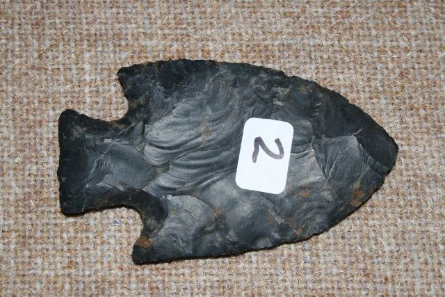 Coshocton Flint Hopewell Point: 3 7/16” Coshocton Flint Hopewell Point – Ex. Townsend Coll. (Ohio)