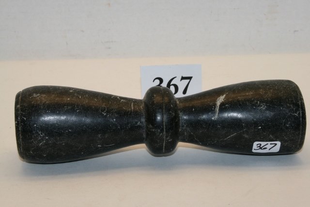 7 7/8” Steatite Blow Pipe: 7 7/8” Steatite Blow Pipe, Ex. Ron Ellenman Coll. Purchased in Indiana, age uncertain