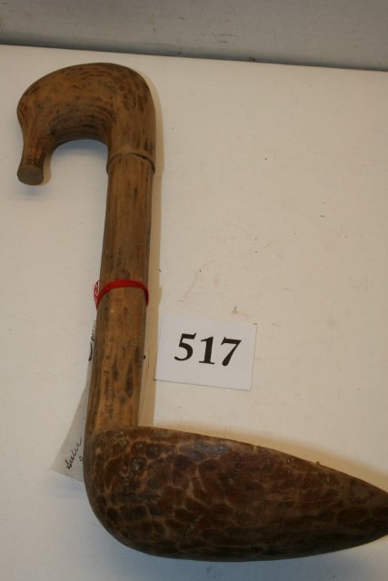 Carved Wood Crane Effigy Ladle: 11” x 7 ½” Carved Wood Crane Effigy Ladle – Northwest Coast