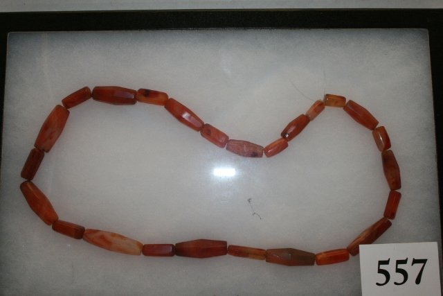 24” Carnelian Trade Beads: 24” Carnelian Trade Beads