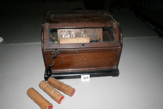 Concert Roller Organ with 36 rollers: Concert Roller Organ with 36 rollers – it works – 17” x 15” x 12 ½”
