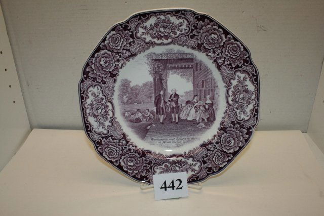 Mulberry Washington Plate: Mulberry Washington Plate – Crown Duncan England