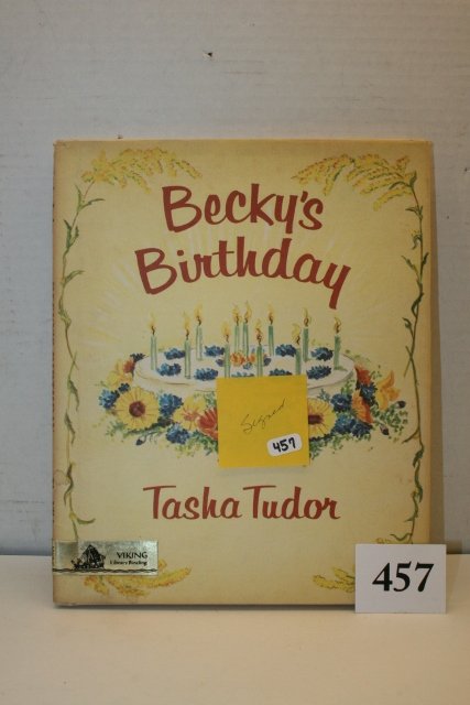Becky Birthday” signed Tasha Tudor: Becky Birthday” signed Tasha Tudor