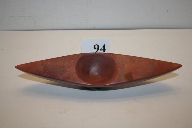 9 1/8” Catlinite Canoe: 9 1/8” Catlinite Canoe
