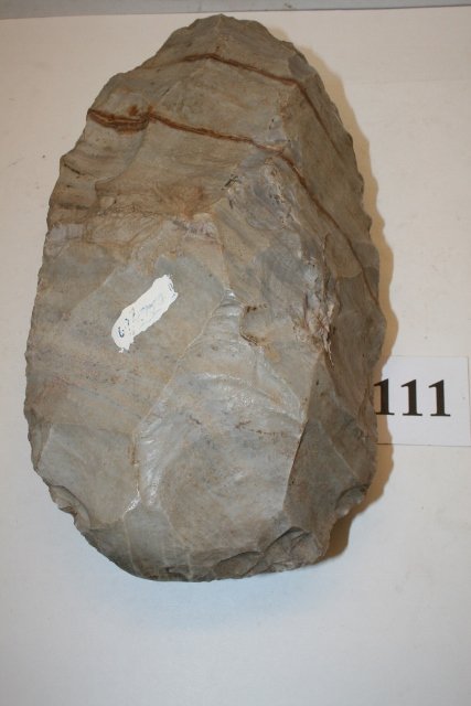 9 ½” Large Preform: 9 ½” Large Preform of Nicely Striped Flint
