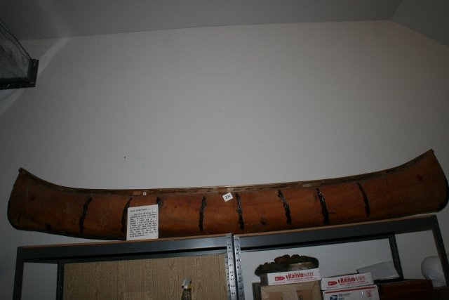 Almost 10 Foot Birch Bark Canoe, Cree Made – Hudson: Birch Bark Canoe -CAN NOT SHIP