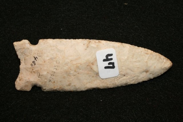 Burlington Chert Side Notch Point: 4” Burlington Chert Side Notch Point Rausch Coll.