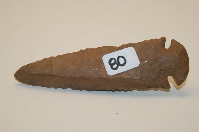 Beveled Dovetail Point: 3 15/16” Beveled Dovetail Point – Carter Cave Flint Holmes Co. Ohio Rausch Coll.