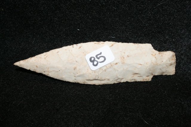 Burlington Chert, Etley Point: 4 ¾” Burlington Chert, Etley Point – Boone Co. Mo. Rausch Coll.