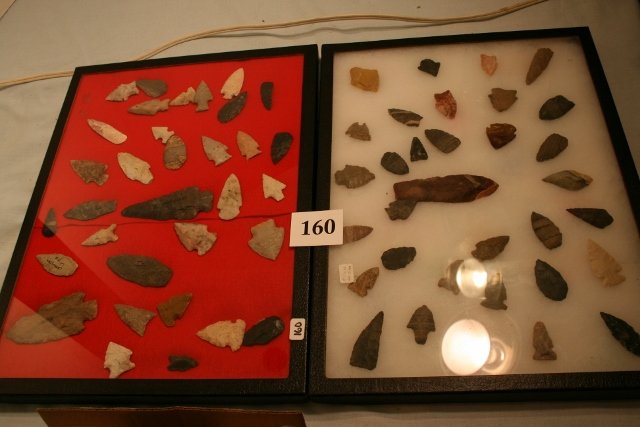 66 Flints: 12 x 16 Frames with a total of 66 Flints, mostly Ohio – largest 4”