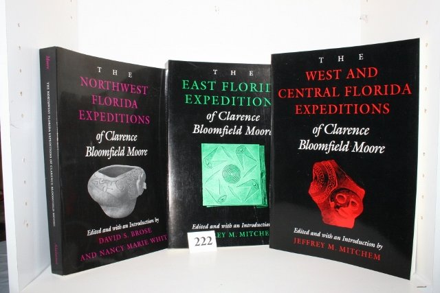 3 Books: 3 Books – paper bound by Clarence B. Moore Univ. of Alabama Press – all three pertain to Florida Expeditions, excellent condition