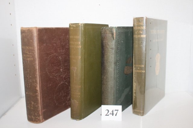 4 Books – The Mound Builders: 4 Books – The Mound Builders, Shetrone, The Antiquity of Man, Sir Charles Lyell, Physiological and Medical Observations, Hrolicka, Stone Ornaments of the American Indian, Moorehead