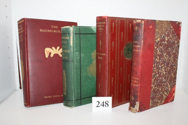 4 Books: The Mound Builders: 4 Books: The Mound Builders, Shetrone, Prehistoric Races, Foster, John Stoddard Lectures, California – South west The North American Indians Vol. 4, Rose A. Palmer