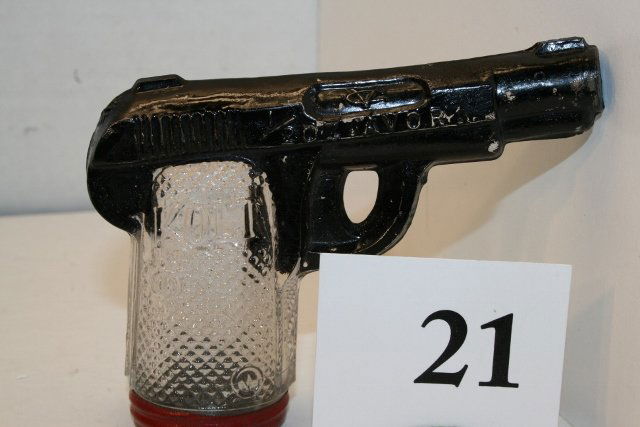 Colt Gun Candy Container: Colt Gun Candy Container, original paint, original closure