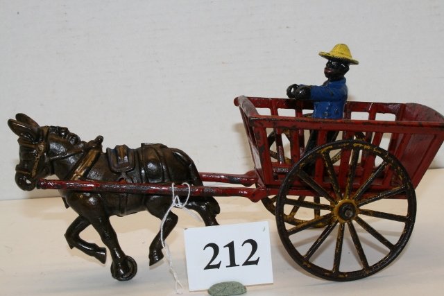 Dent Plantation Cart: Dent Plantation Cart with black man – 75% paint