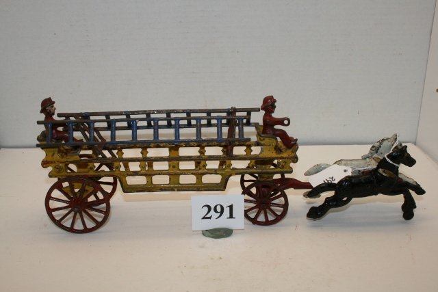Dent 2 horse Ladder Wagon: Dent 2 horse Ladder Wagon with ladders – 60% paint