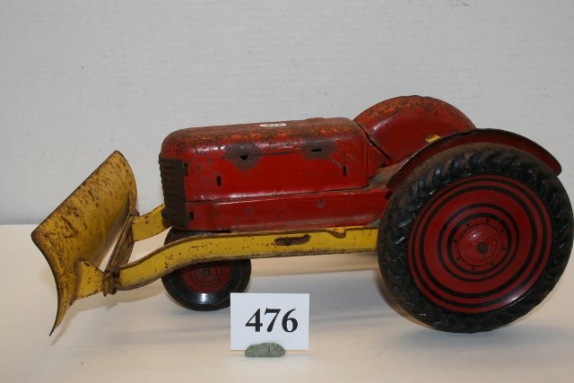 12” Metal Old Toy Tractor: 12” Metal Old Toy Tractor – no name, rusted, rough