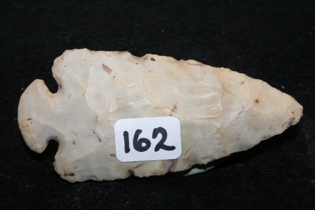 Flint Ridge Dovetail Point: 3 3/8” Flint Ridge Dovetail Point – purchased by Gusler – antique shop near Springfield, Ill. Wallace Gusler Coll.