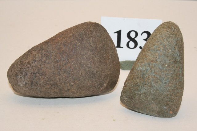 2 Celts: 2 Celts Hamblin Co. Tenn., largest 3 ¼” – Ex. Sarah Terk Collection Wallace Gusler Coll.