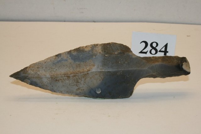 Unifacial Mayan Dagger: 7 1/8” Unifacial Mayan Dagger, Belize
