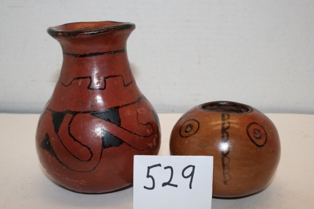 2 Maricopa Vessels: 2 Maricopa Vessels – largest 5” x 3 ½”