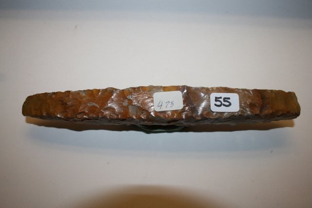 Flint Pick or Chisel, Danish: 7 7/8” Colorful Flint Pick or Chisel, Danish, Finely made from the Tim Ponstingle Coll.