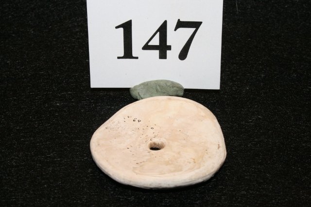 2” Shell Pendant: 2” Shell Pendant, Mound Find, Kaywood, Washington Co. Virginia – near Saltville with info