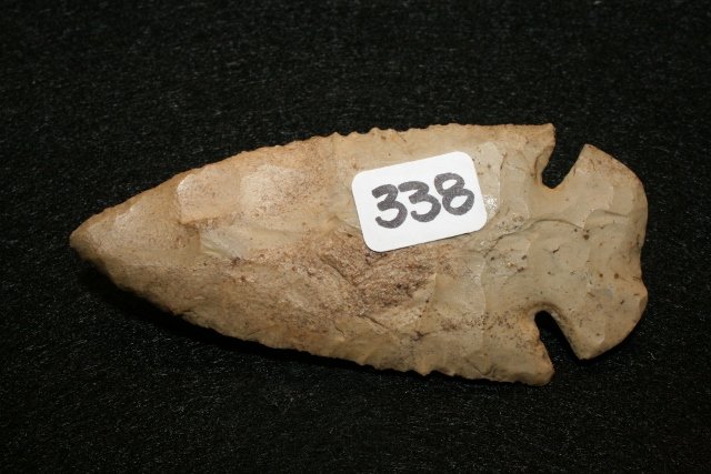 Carter Cave Flint Dovetail Point: 3 ½” Carter Cave Flint Dovetail Point – Ohio from the Kurt Rausch Coll.