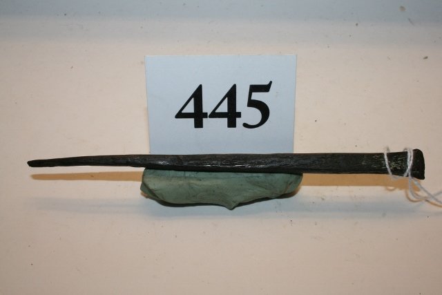 5 ½” Copper Surgical Knife: 5 ½” Copper Surgical Knife – Chisel, Inca, Peru from the Oppenheim – Cranfill Coll.