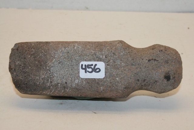 5 3/8” Grooved Stone Axe: 5 3/8” Grooved Stone Axe – Ecuador from the Oppenheim – Cranfill Coll.