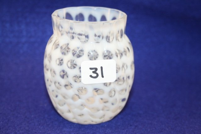 Clear/White Opal Toothpick Holder: Clear/White Opal Toothpick Holder