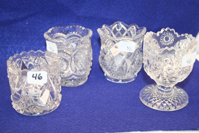 4 Crystal Indiana Tooth pick Holder: 4 Crystal Indiana Tooth pick Holder – Big Wheel – Eureka – Daisy & Button with V