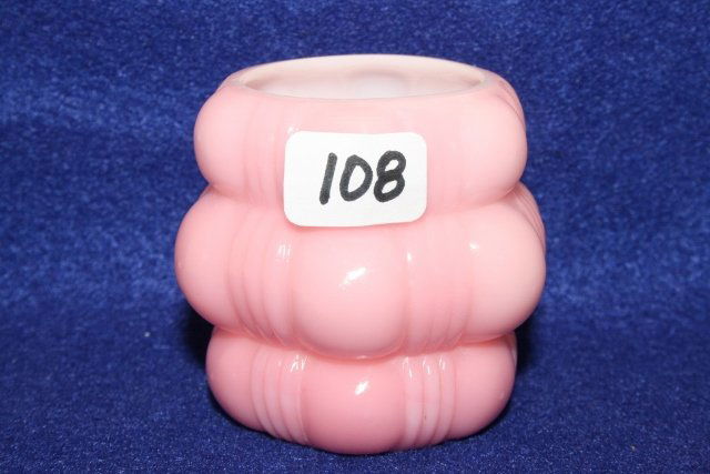 Pink Creased Bale Toothpick Holder: Pink Creased Bale Toothpick Holder