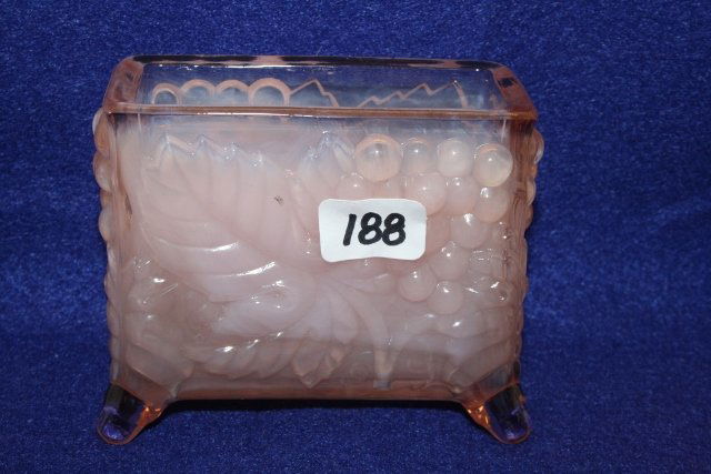 Toothpick Holders: Pink Opal Maple Leaf Marked B – Yellow M.G. Toothpick Holders