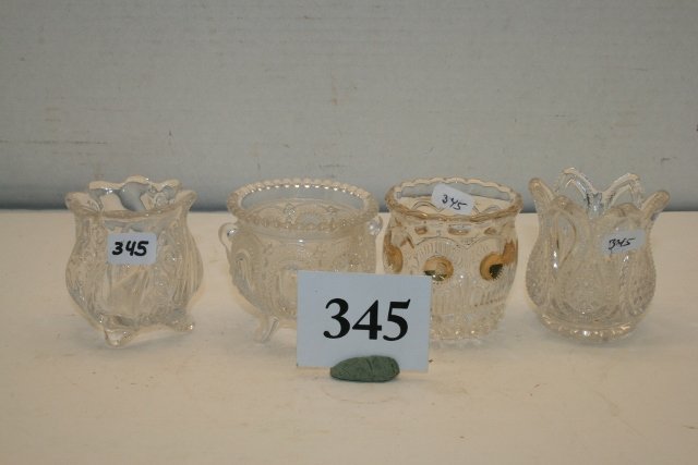 4 Crystal Toothpick Holders: 4 Crystal Toothpick Holders – Wedding Bells – New Jersey – Manhattan – Wisconsin