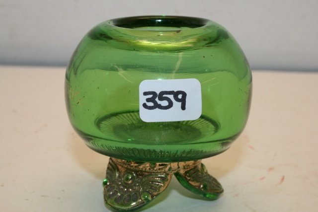 Green Colorado Toothpick Holder: Green Colorado Toothpick Holder also called Rose Bowl